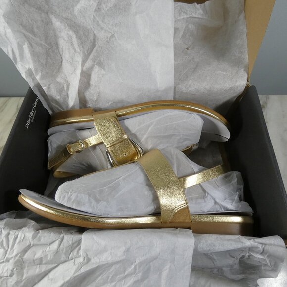 Naturalizer Womens Taylor T-Strap Slingback Flat Sandal 8 Wide - Picture 4 of 12